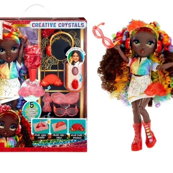 Rainbow High Creative Crystals Iris Fashion Doll with Crystal Accessory Kit - Picture 1 of 10